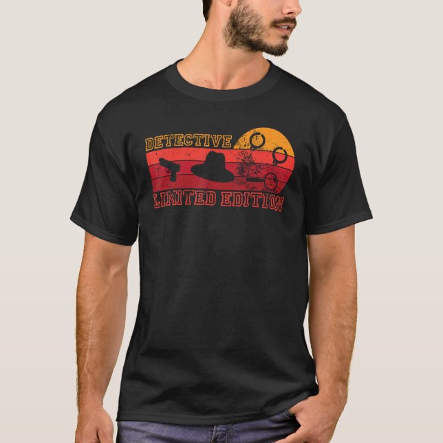 Detective  Adition Retro Spy Investigator Job Desi T-Shirt (Vorderseite)