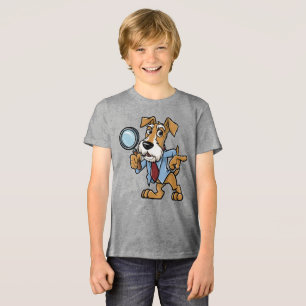 Detective Airedale Terrier Tri-Blend Shirt