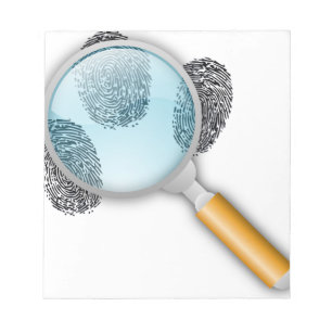 Detective Clues Find Finger Fingerprints Mystery Notizblock