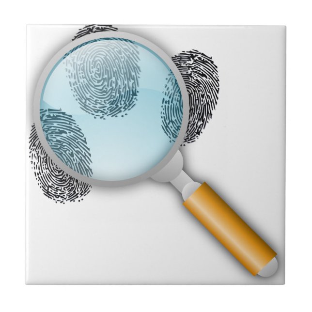 Detective Magnifying Glass Fliese (Vorderseite)