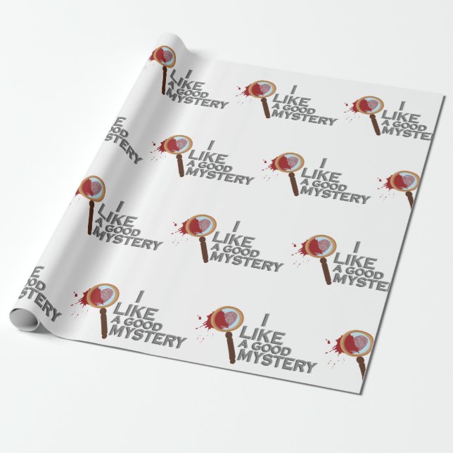 Detective Magnifying Glass Geschenkpapier (Ungerollt)