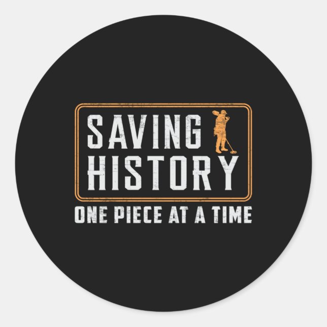 Detectorist Metal Detection Geschenkidee Runder Aufkleber (Vorderseite)