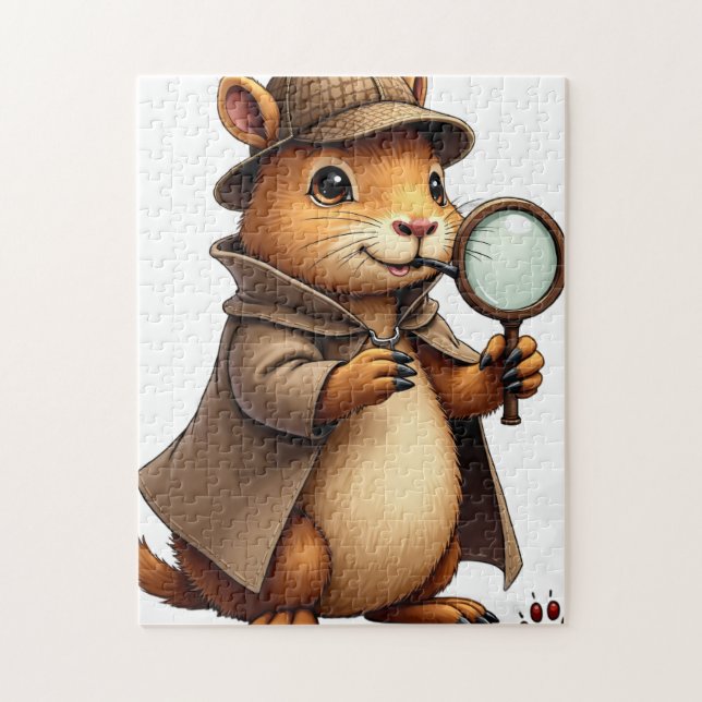 Detektiv Capybara Puzzle (Vertikal)