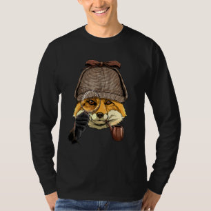 Detektiv Fox Spion Inspektor Privatdetektiv F T-Shirt
