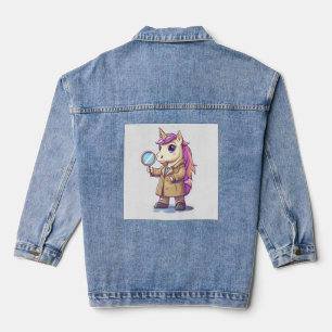 Detektiv-Mystery-Einhorn Jeansjacke