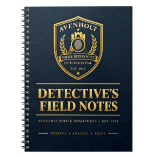 Detektiv-Notizbuch – Polizeibehörde Avenholt Notizblock
