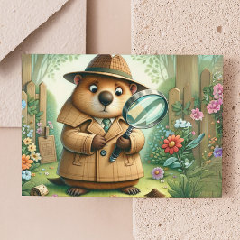 Detektiv Postkarte