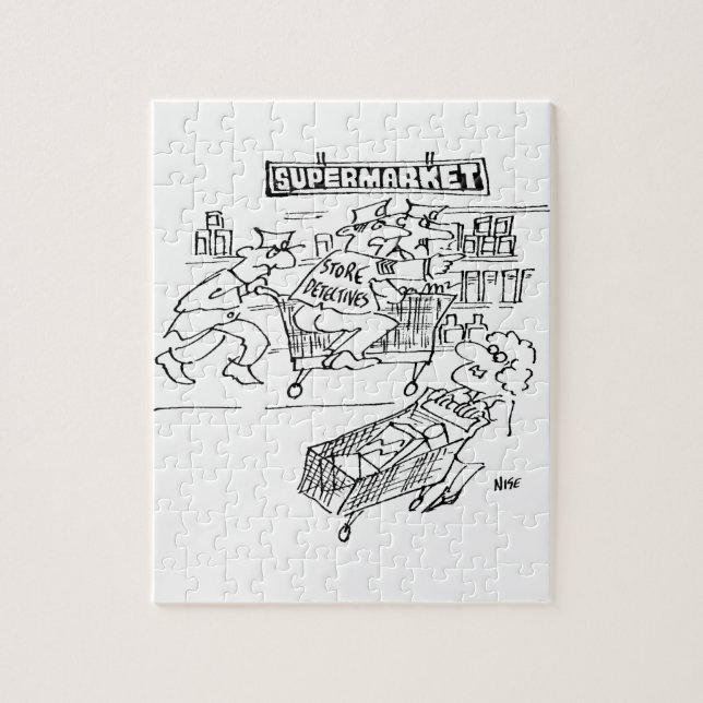 Detektive im Supermarkt Puzzle (Vertikal)
