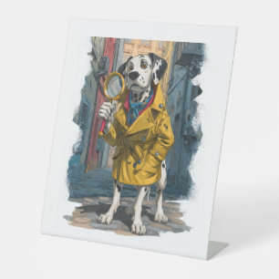 Detektiver Dalmatiner - Kriminalheilhund Sockelschild