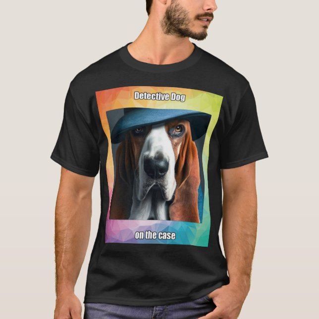 Detektivhund T-Shirt (Vorderseite)