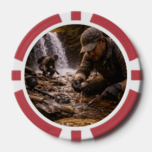 Detektorist Schatzjäger Grafik Pokerchips