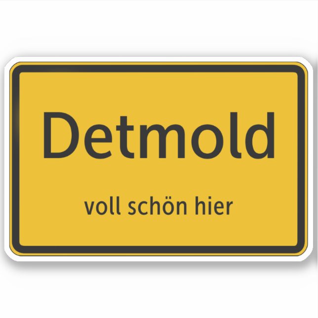 Detmold Aufkleber Sticker Autoaufkleber (Vorderseite)