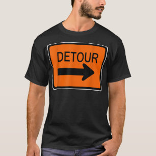 Detour Sign Simple Halloween Costume T-Shirt