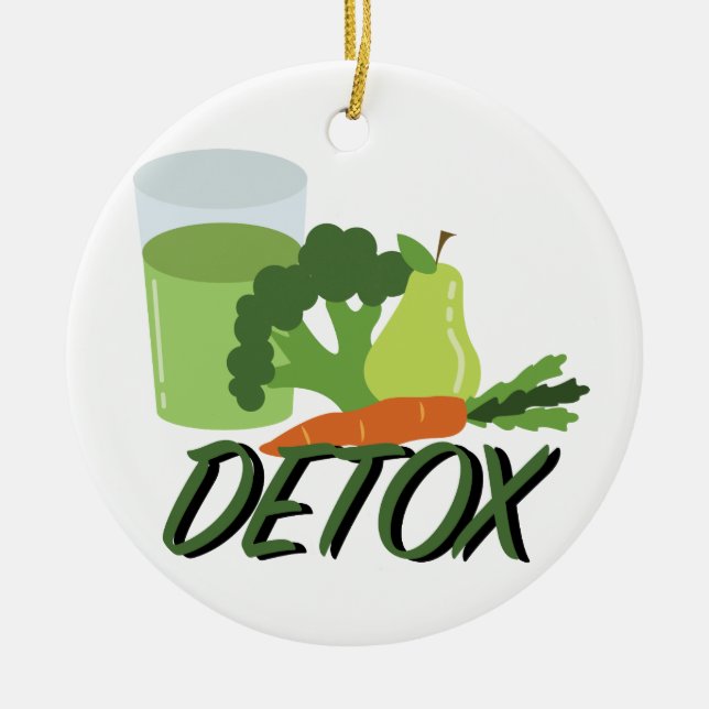 Detox Juice Keramik Ornament (Vorne)
