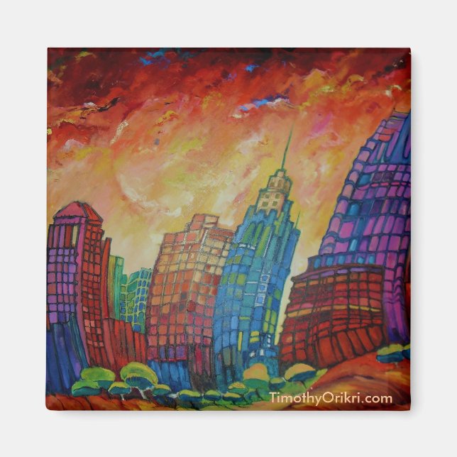 Detroit Artwork Magnet (Vorne)