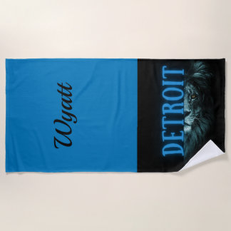 Detroit Beach Handtuch Personalisiertes Geschenk