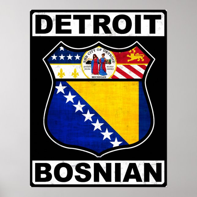 Detroit Bosnian American Poster (Vorne)