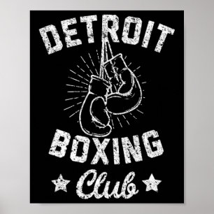 Detroit Boxing Club - Vintage Boxerloves Poster