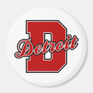 Detroit-Buchstabe Magnet