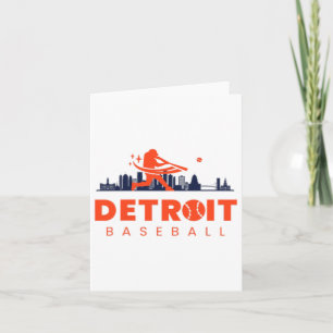 Detroit Bysebyll Vintag Minimalistisch Retro Byseb Karte