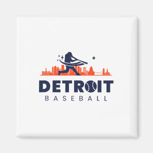 Detroit Bysebyll Vintag Minimalistisch Retro Byseb Magnet