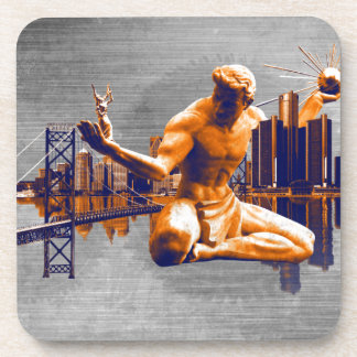 Detroit City Getränkeuntersetzer