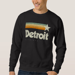 Detroit City Michigan Einzigartiger Cooler Klassik Sweatshirt