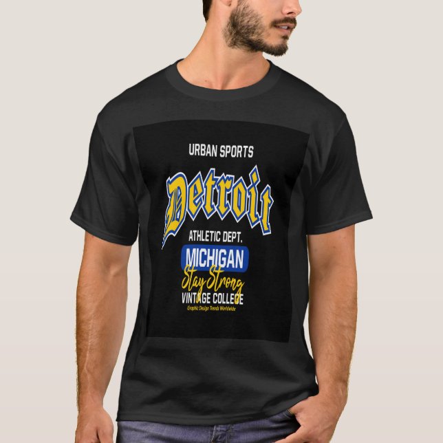 Detroit-Design T-Shirt (Vorderseite)