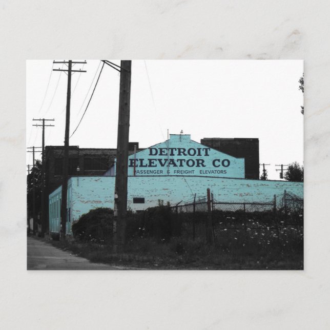 Detroit Downtown Postkarte (Vorderseite)