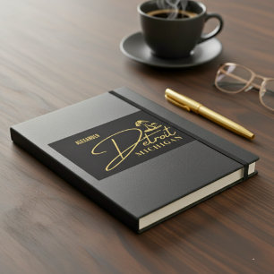 Detroit Golden Mushroom Anpassbare Aufkleber