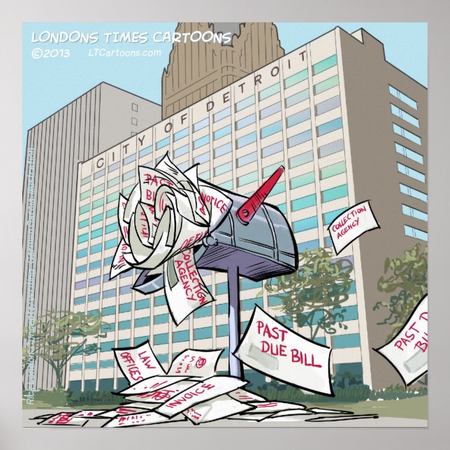 Detroit Got Mail Funny Poster (Vorne)