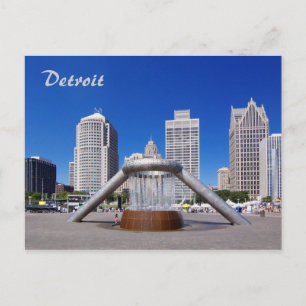 Detroit - Hart Plaza Postcard Postkarte