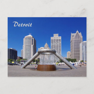 Detroit - Hart Plaza Postcard Postkarte
