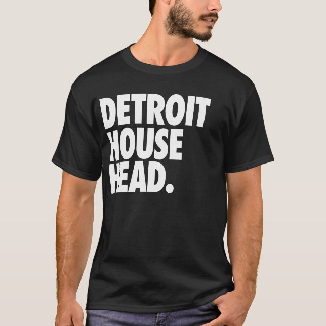 Detroit-Haus-Kopf T-Shirt (Vorderseite)