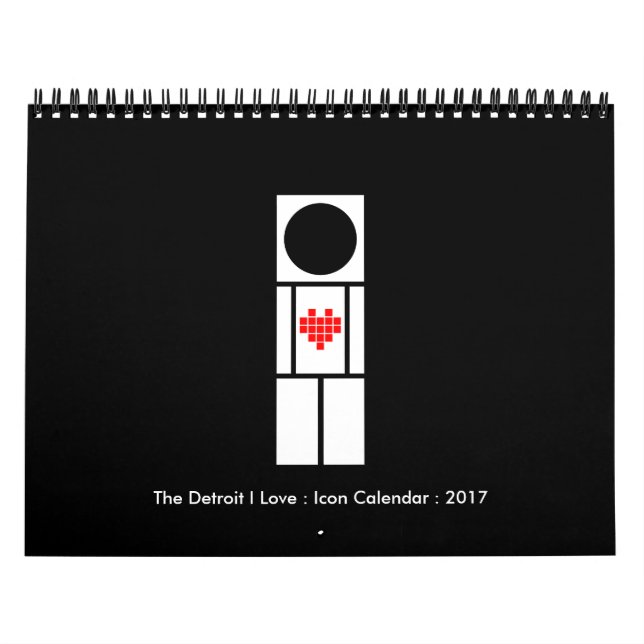 Detroit I Liebe: Symbolkalender Kalender (Titelbild)