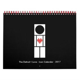 Detroit I Liebe: Symbolkalender Kalender