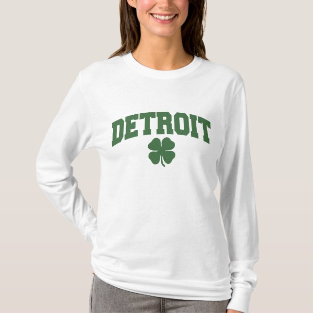 Detroit (irisches Kleeblatt) T-Shirt (Vorderseite)
