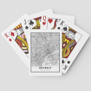 Detroit-Karte Spielkarten
