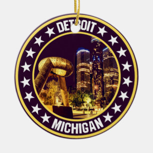 Detroit Keramik Ornament