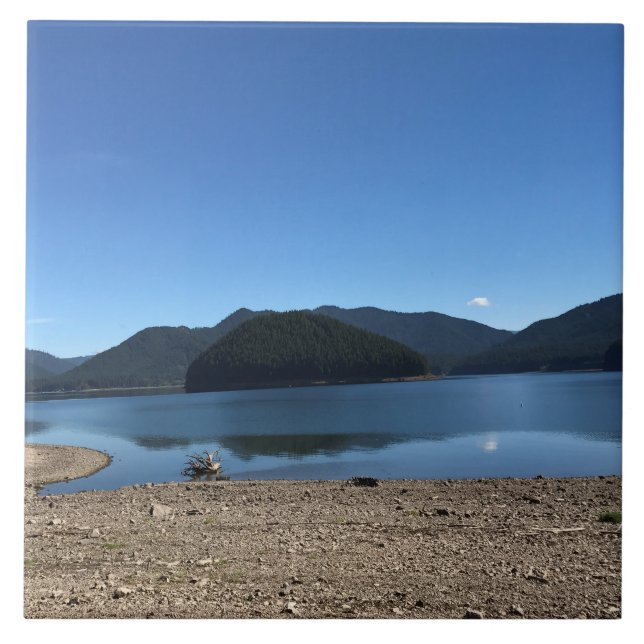 Detroit Lake, Oregon Fliese (Vorderseite)