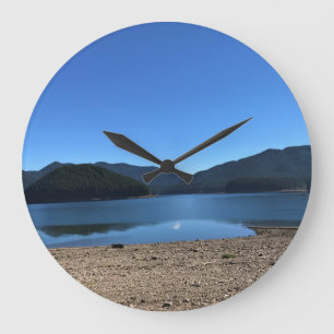 Detroit Lake, Oregon Große Wanduhr