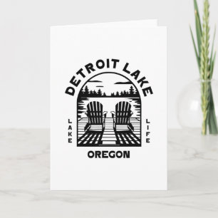 Detroit Lake Oregon Outdoors Vintage 1  Karte