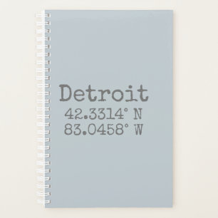 Detroit Latitude Longitude Planer