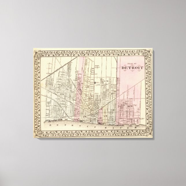 Detroit Leinwanddruck (Vorderseite)