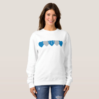Detroit Lions Heart Football Dark Sweatshirt