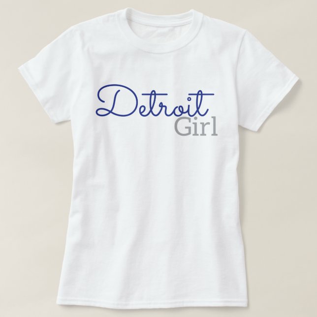 Detroit-Mädchen T-Shirt (Design vorne)