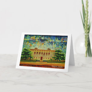 "Detroit Main Library Rendition" Greeting Card Karte