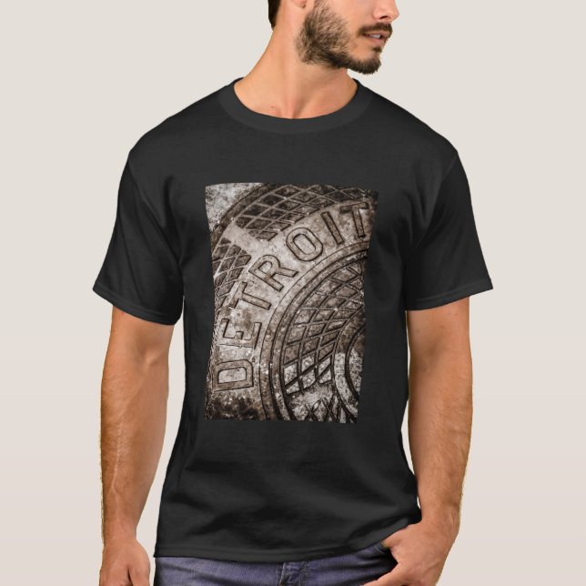 Detroit Manhole Cover T-Shirt (Vorderseite)