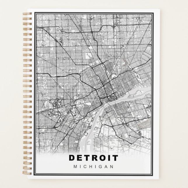 Detroit Map Planer (Vorderseite)