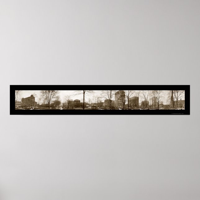 Detroit MI Park Foto 1916 Poster (Vorne)